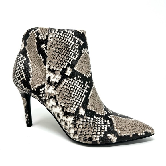 Nine West Finny Womens Snake High Heel Ankle Boots - Picture 2 of 13